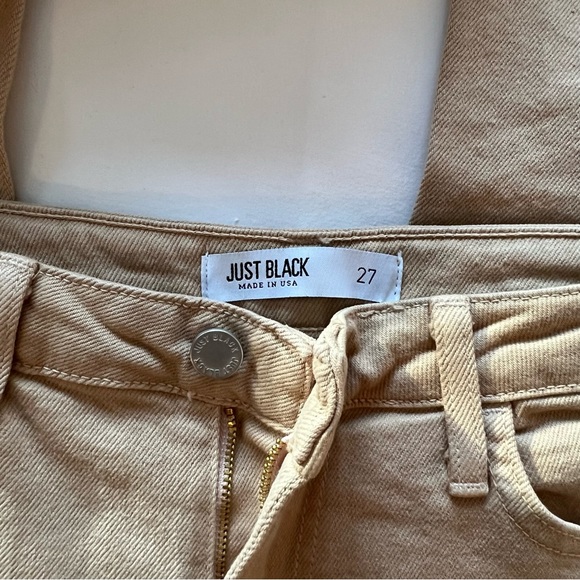 Tan/Camel Straight Leg Jeans - Picture 3 of 3